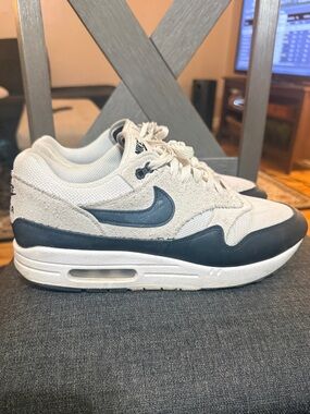 Nike Men’s Low-Top Sneakers in Cream and Navy